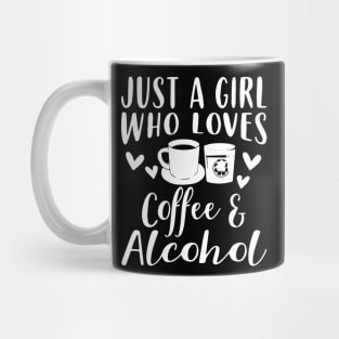 Coffee And Alcohol Apparel - Funny Coffee Lover Design Mug